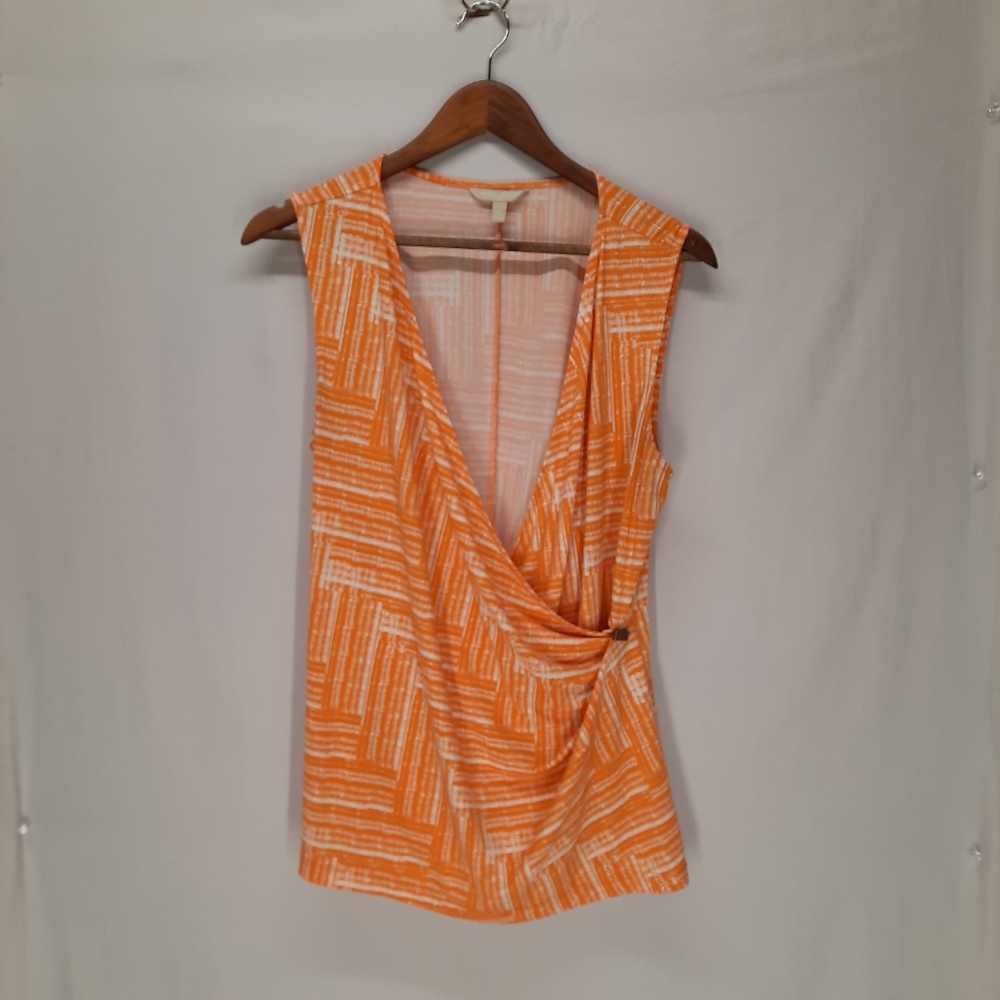 Banana republic orange wrap top
